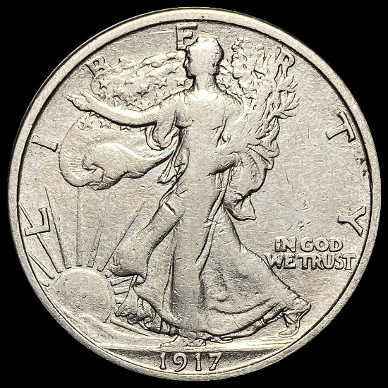 1917-S Silver Half Dollar CLOSELY UNCIRCULATED