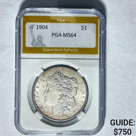 1904 Morgan Silver Dollar PGA MS64