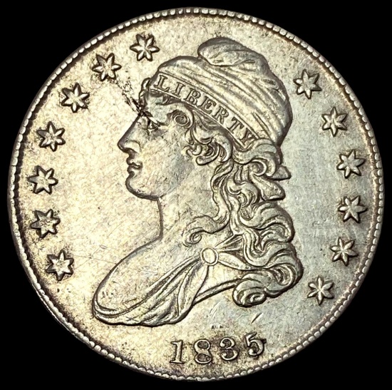 1835 Capped Bust Half Dollar CLOSELY UNCIRCULATED