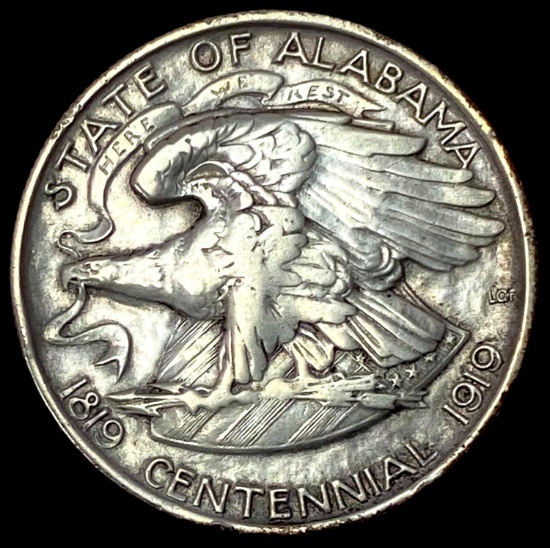 1921 Silver Half Dollar Alabama Centennial LIGHTLY CIRCULATED