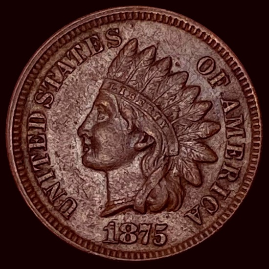1875 Indian Head Cent CLOSELY UNCIRCULATED