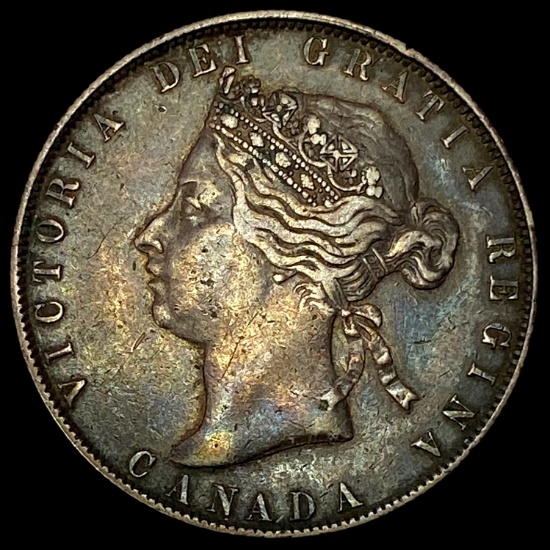 1870 Canada Silver 50 Cents LIGHTLY CIRCULATED
