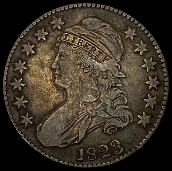 1823 Capped Bust Half Dollar LIGHTLY CIRCULATED