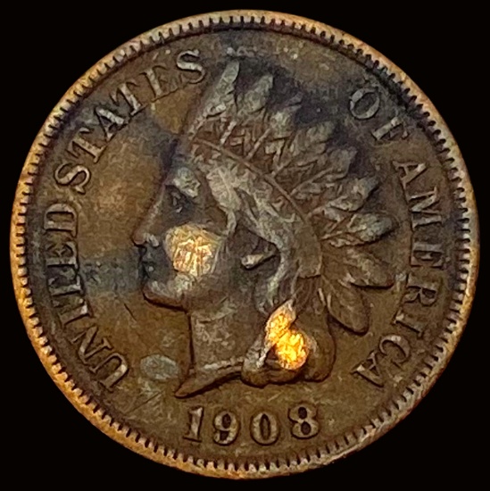 1908-S Indian Head Cent NICELY CIRCULATED