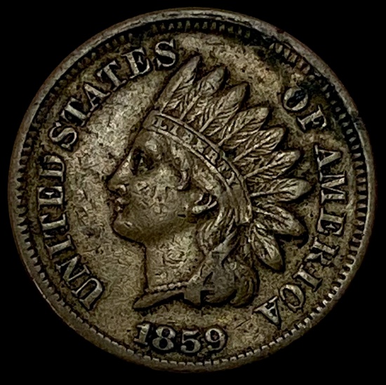1859 Copper-Nickel Indian Head Cent LIGHTLY CIRCULATED