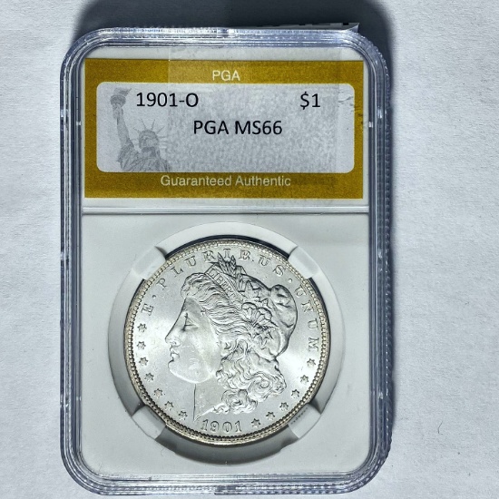 1901-O Morgan Silver Dollar PGA MS66