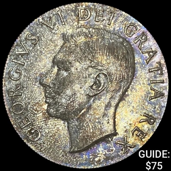 1949 Canada George VI Silver Dollar CLOSELY UNCIRCULATED