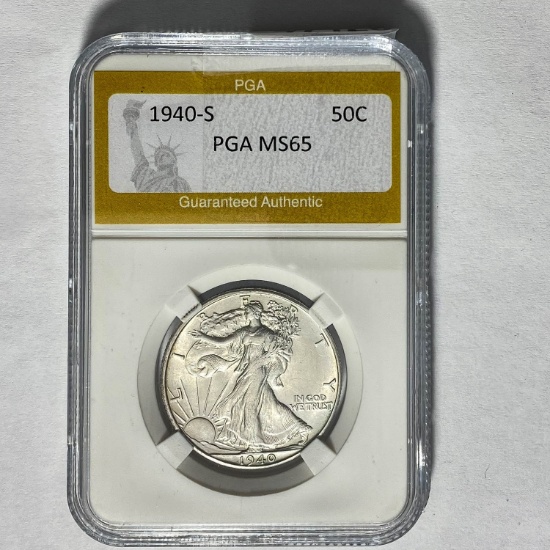 1940-S Walking Liberty Half Dollar PGA M