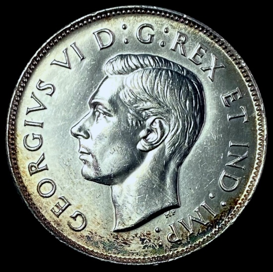 1947 Canada Silver 50 Cents GEM BU