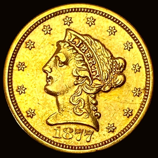 1877-S Gold $2.50 Liberty Head Quarter Eagle UNCIRCULATED