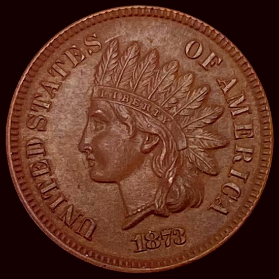 1873 Indian Head Cent CLOSELY UNCIRCULATED