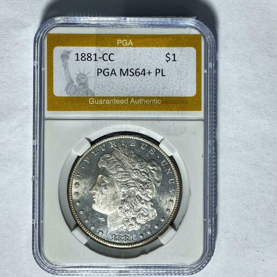 1881-CC Morgan Dollar PGA MS64+ PL