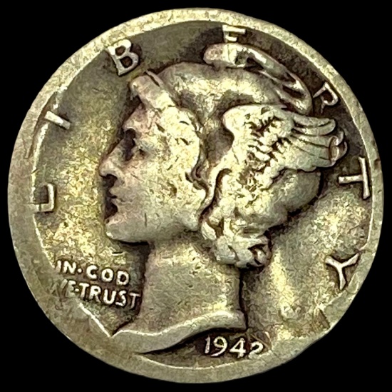 1942/1-D Mercury Dime NICELY CIRC