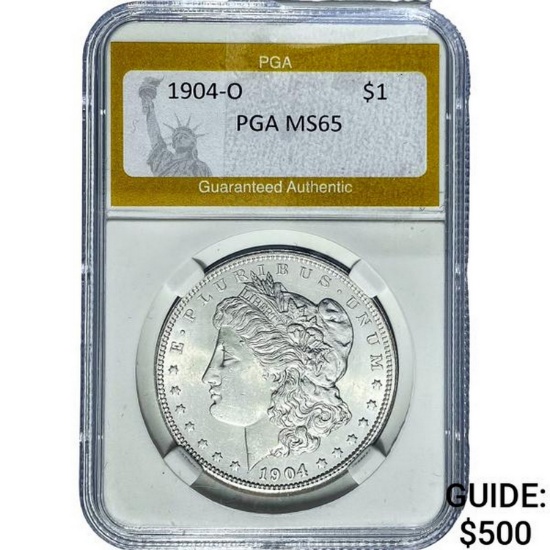1904-O Morgan Silver Dollar PGA MS65
