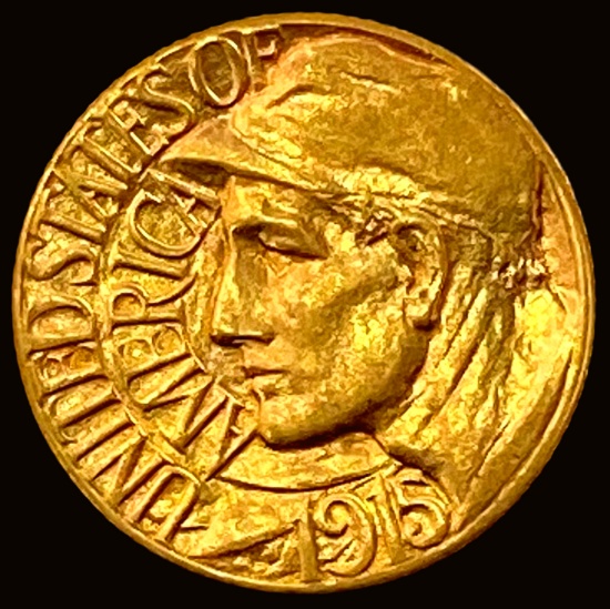 1915-S Gold $1 Panama-Pacific Exposition GEM BU