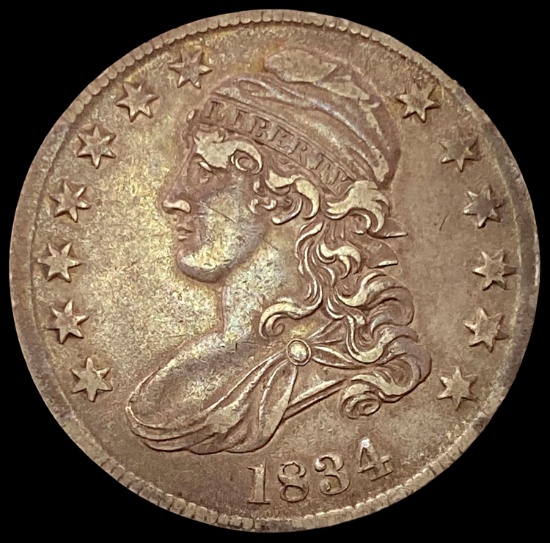 1834 Capped Bust Half Dollar NEARLY UNCIRCULATED