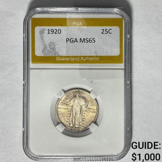 1920 Standing Liberty Quarter PGA MS65