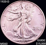 1920-D Walking Liberty Half Dollar UNCIRCULATED
