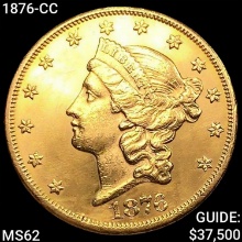 1876-CC $20 Gold Double Eagle