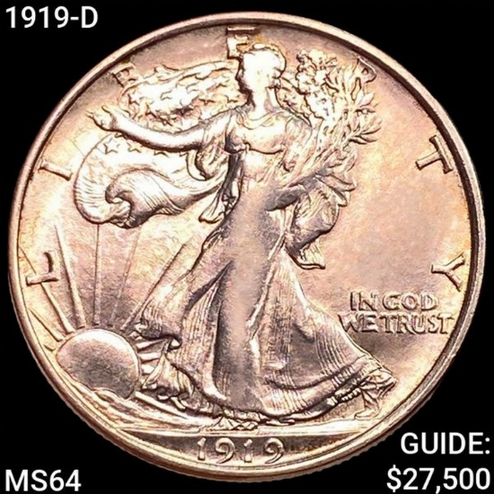 1919-D Walking Liberty Half Dollar