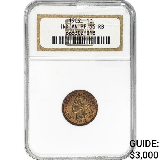 1909 Indian Head Cent NGC PF66 RB