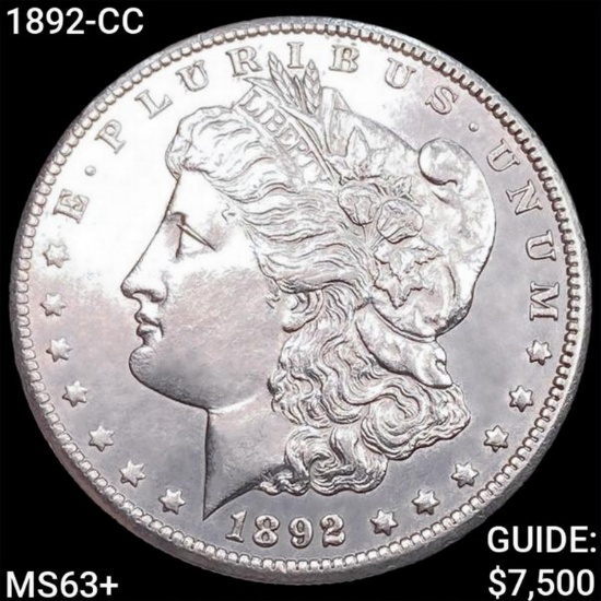 1892-CC Morgan Silver Dollar
