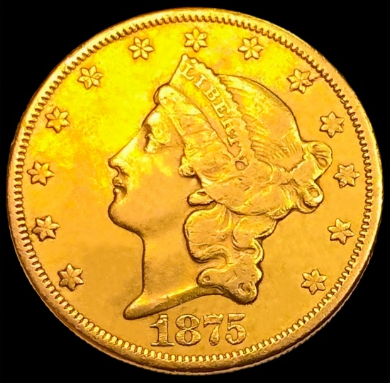 1875-CC $20 Gold Double Eagle