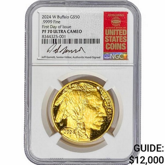 2024-W 1oz $50 Gold Buffalo NGC PF70 UC