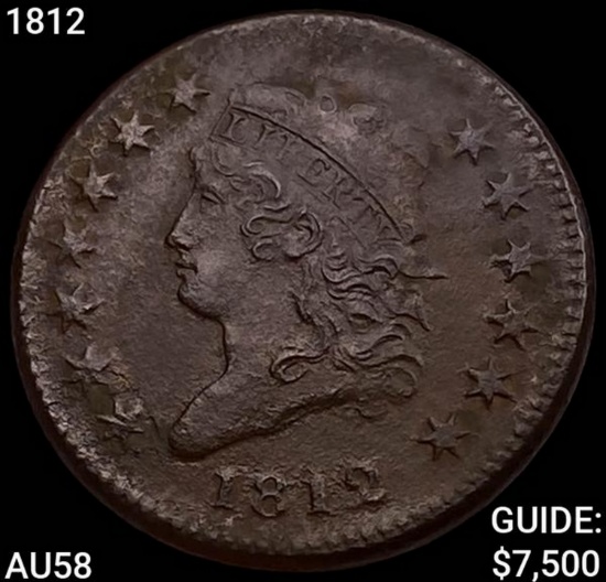 1812 Classic Head Cent CHOICE AU