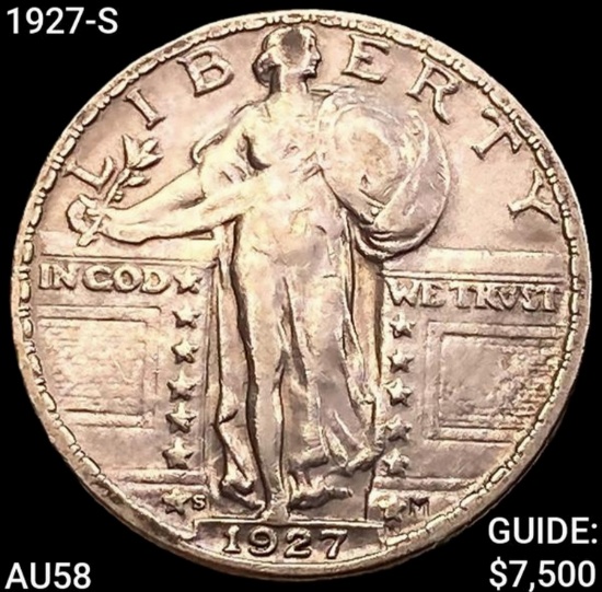 1927-S Standing Liberty Quarter CHOICE AU
