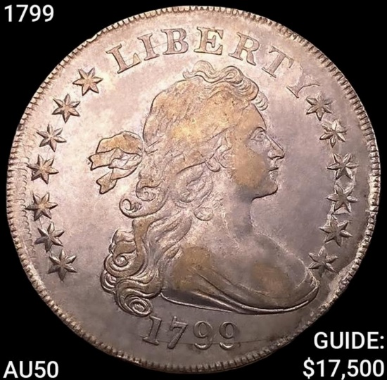 1799 Draped Bust Dollar CLOSELY UNCIRCULATED