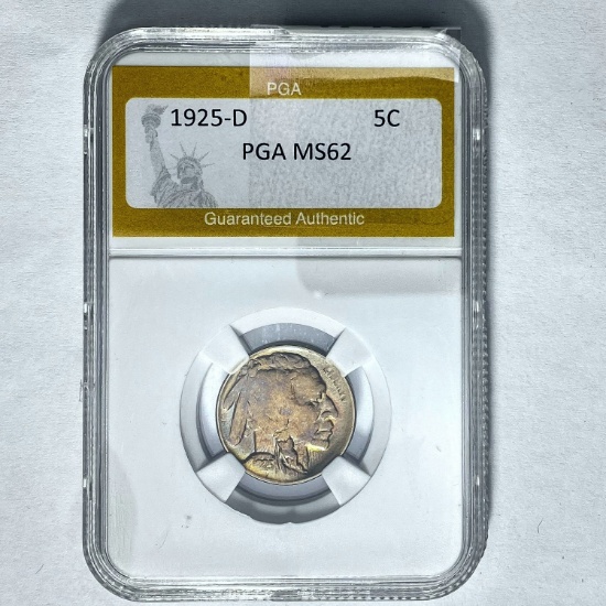 1925-D Buffalo Nickel PGA MS62