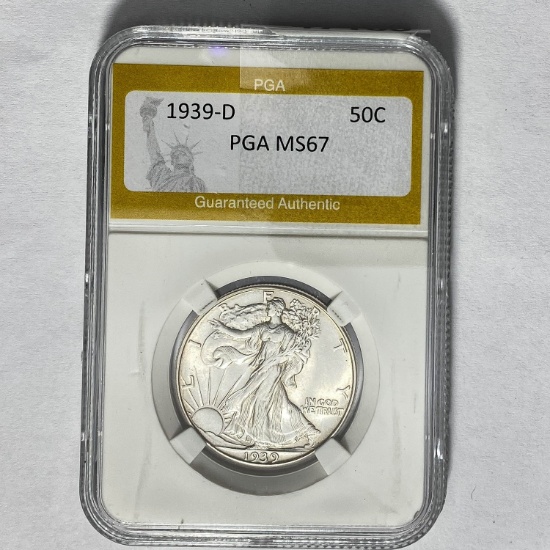 1939-D Walking Liberty Half Dollar PGA M
