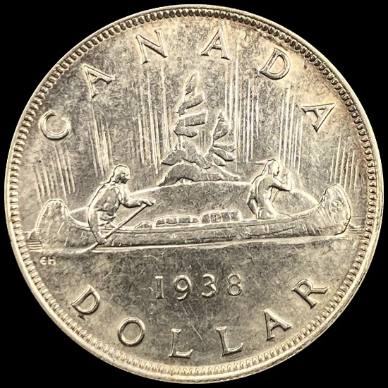 1938 Silver Canada Dollar UNCIRCULATED