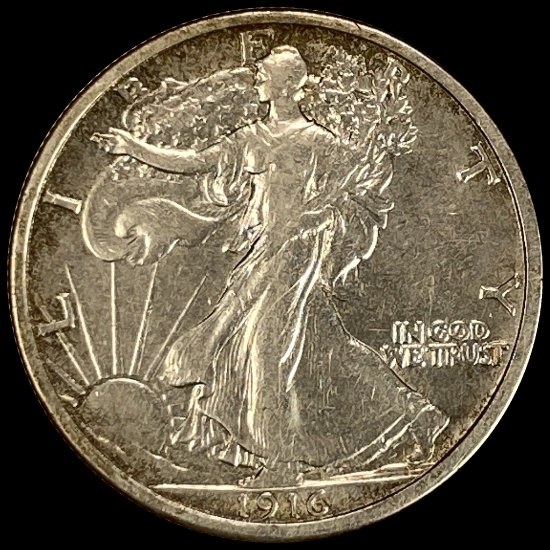 1916 Walking Liberty Half Dollar NEARLY UNCIRCULATED