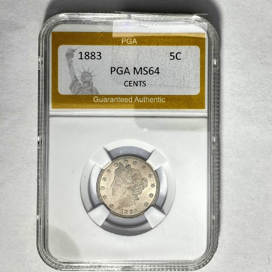 1883 Liberty Head Nickel PGA MS64