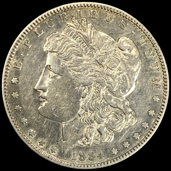 1884-S Silver Morgan Dollar CLOSELY UNCIRCULATED
