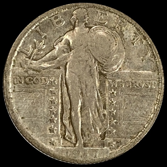 1917 Standing Liberty Quarter LIGHTLY CIRCULATED