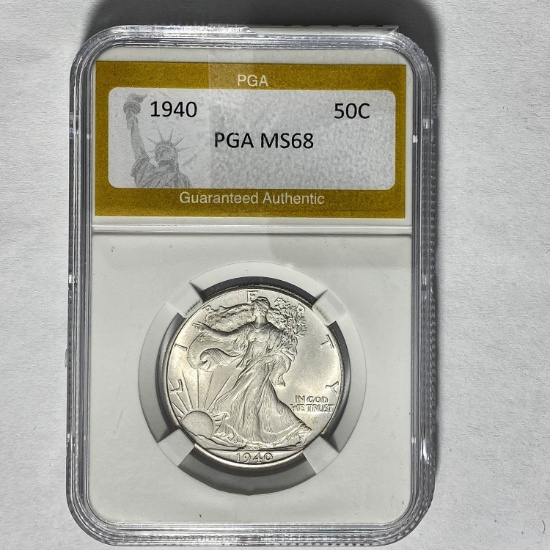 1940 Walking Liberty Half Dollar PGA MS6