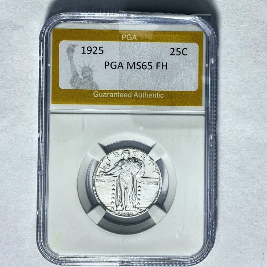 1925 Standing Liberty Quarter PGA MS65 F