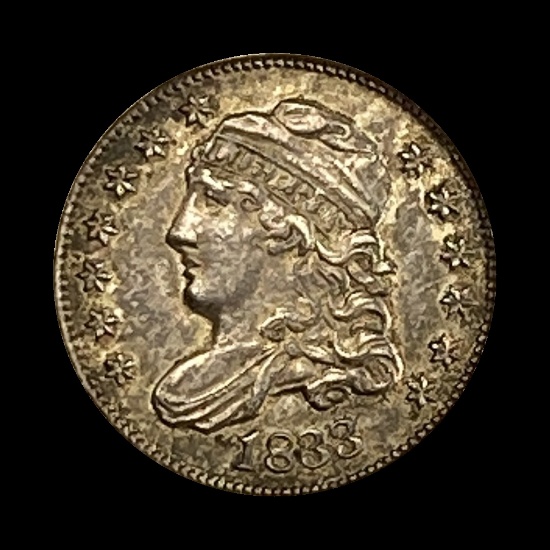 1833 Capped Bust Half Dime CLOSELY UNCIRCULATED