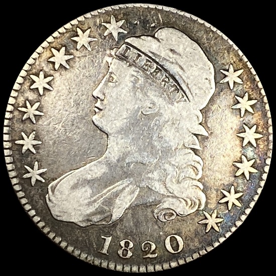 1820 Capped Bust Half Dollar NICELY CIRCULATED
