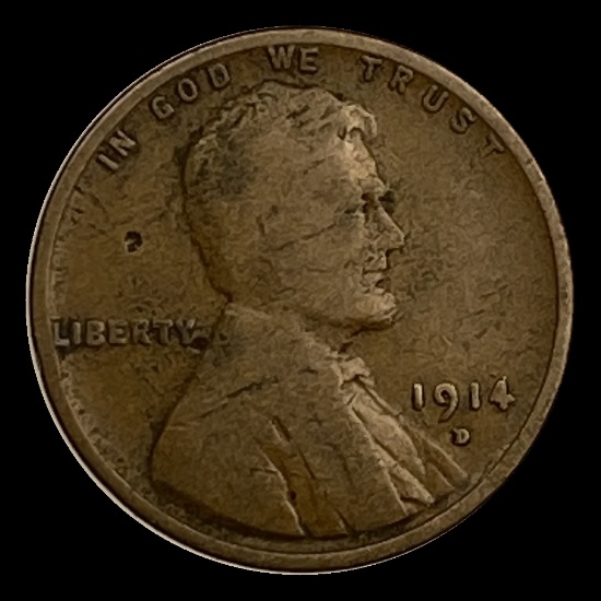 1914-D Lincoln Wheat Cent LIGHTLY CIRCULATED