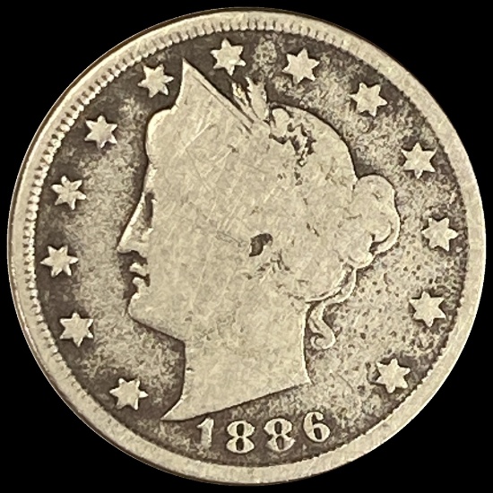 1886 Liberty Head Nickel NICELY CIRCULATED