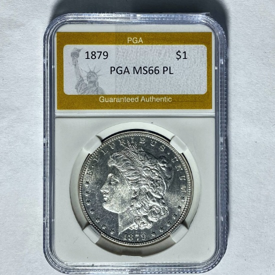 1879 $1 Morgan Dollar PGA MS66 PL