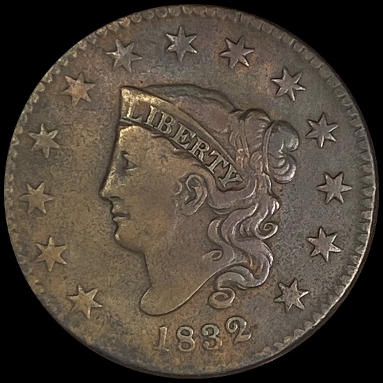 1832 Coronet Head Large Cent LIGHTLY CIRCULATED