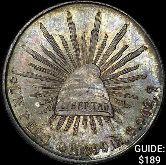 1899Go RS Guana Peso CLOSELY UNCIRCULATED