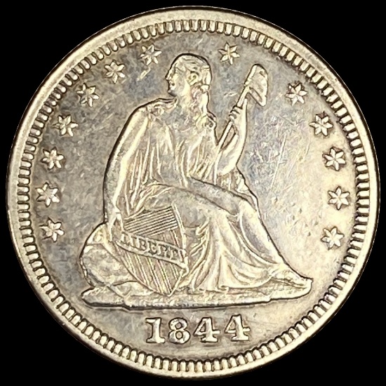 1844 Silver Seated Liberty Quarter UNCIRCULATED