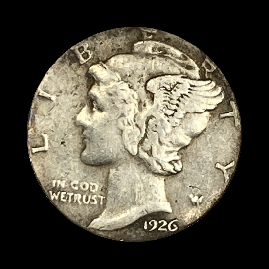 1926-D Silver Mercury Dime LIGHTLY CIRCULATED