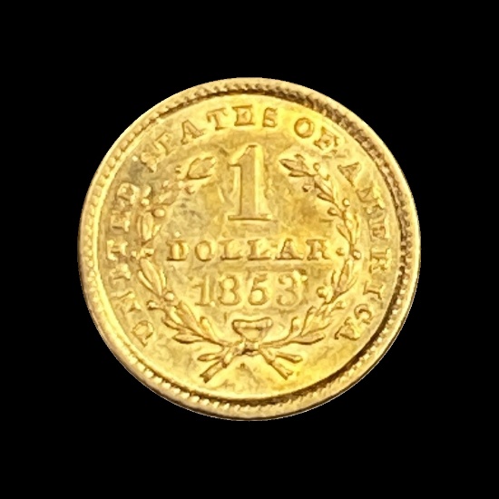 1851 Gold $1 Type 1 UNCIRCULATED
